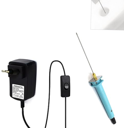 ieron Tagliafili a caldo, 10 cm, penna da taglio per polistirolo 6 V 3 A, penna per filo caldo, taglierina per schiuma per fai da te amatoriale, creazione di arte, schiuma