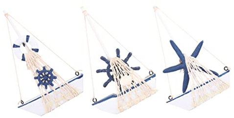 ABOOFAN 12 STK Segelmodell Ornament Mini-Segelboot-Modell nautische Segeldekorationen Mini-Segelboot-Figur wohnzimmerdeko tischdeko esstisch Segelschiffschmuck segelboot Modell Baumwolle