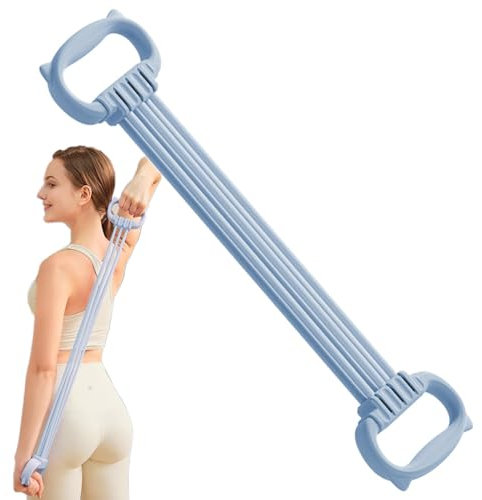 Bandas de resistencia para fitness, cuerda tensora, entrenamiento de estiramiento de manos con cuerdas elásticas para entrenamiento de espalda, dispositivo de entrenamiento de cuerda tensora, 6
