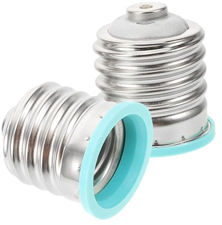 ORFOFE 2pcs Light Bulb Socket Converter E40 to E27 Lamp Base Adapter for Replacement