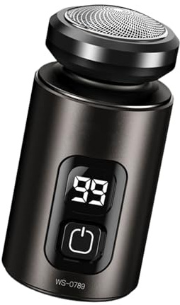Afeitadoras eléctricas para hombre, recortadora de barba recargable, maquinilla de afeitar húmeda y seca, herramienta de aseo rotativa, máquina de afeitar inalámbrica con precisión para peinar el