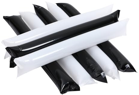 TOPPERFUN 24 Piezas Palos Hinchables para Animación Diseño Reforzado Ligeros y Fáciles de Transportar para Eventos Deportivos Conciertos y Competiciones