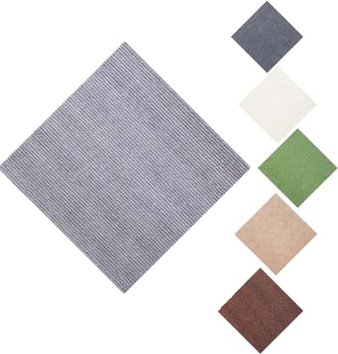GPDNBIEU, Losetas de Alfombra DIY Antideslizantes, alfombras comerciales, baldosas Piso, Multiusos for Mascotas, 12x12 Pulgadas, Lavables Junto a la Cama, Azulejos