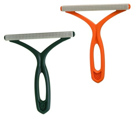 UPKOCH 2Pcs Reusable Double-sided Cat Hair Removal Brush for Clothes and Blankets Pet Hair Adsorber Lint Cleaner Compact Portable Tool for Home and Travel Use Gentle Fabrics