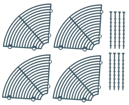 DOITOOL Copertura per Vasi da Interno ed Esterno in Rete Traspirante Verde Scuro Protezione Antiscavo per Gatti Supporto Aria Ottimale per Piante Griglia Protettiva per Terreno Vasi