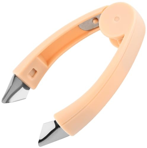 OSALADI Utensile da Cucina Piccolo in Acciaio Inox per Frutta e Verdura Sbucciatore Ananas Punta Affusolata e Impugnatura Ergonomica Estrattore Torsolo per Pomodoro e Fragole Facile da