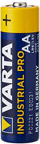 VARTA Batterien AA, 1 Stück, Industrial Pro, Alkaline Batterie, 1,5V, für Spielzeug, Controller, Maus, Funkgerät, Taschenlampe, Made in Germany