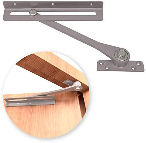 ZEROplus Friction Door Limiting Stay, Surface Fixing, Heavy Duty, Grey Finish, Z105-Z