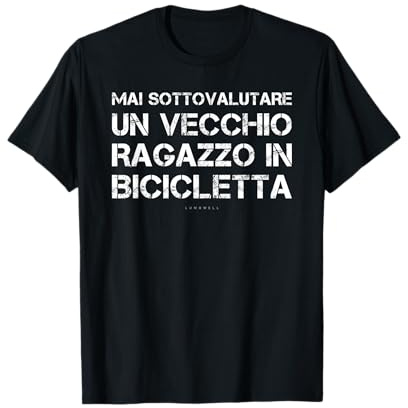 Magliette Uomo Regalo Ciclismo Vecchio Ragazzo in Bicicletta Maglietta