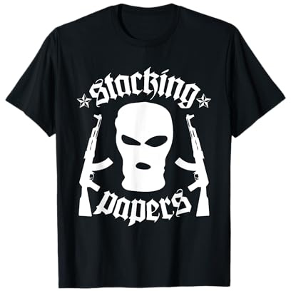 Gangster Rap Hip Hop Rapper Streetwear Maschera da sci Gang Maglietta