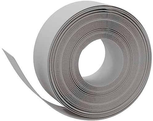vidaXL Rabattkant grå 10 m 20 cm polyeten