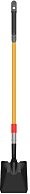 Schaufel, quadratisch, mit langem Griff