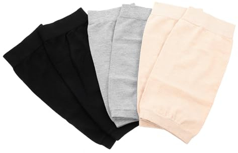 LALAFINA 3 Pairs Elbow Compression Sleeve Scar Covering Incrediwear Elbow Sleeves Comfortable Protective Covers Breathable Guards for Men, Women, 8.85x4.13In