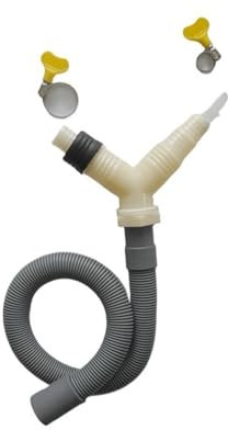 VeEthi Drainage Tee Adapter Drainage Pipe Fitting For Washing Machine Dryer Drain With Extended Drainage Hose (Size : Hose length-0.5m)