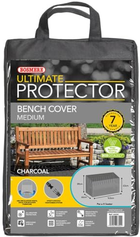 Bosmere Ultimate Protector Bench Seat Cover 3 Seat Charcoal U610C