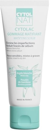 CYTOLNAT - Cytolac Gommage Matifiant Visage - Exfolie, Matifie, Purifie, Élimine les Imperfections - Peaux Sensibles, Mixtes à Grasses - Visage - Formule Naturelle - 75ml
