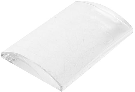 HAPINARY Glas Wimpernverlängerungshalter 8x5x1cm Transparent Gebogen Wimpernpalette Für Schönheitssalons Und Individuelle Anwendungen