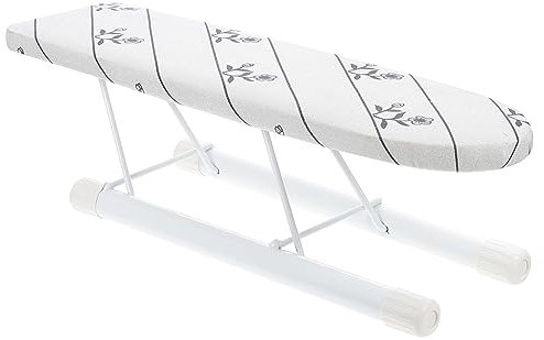 VOSAREA Mini Table à Repasser Pliable Compacte Planche Repasser Chemise Avec Surface Lisse Antidérapante Pour Repassage De Manches Et Cols à Domicile Ou Voyage