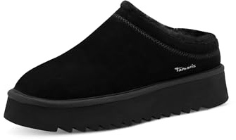 Tamaris Damen Sabot Leder schwarz 38
