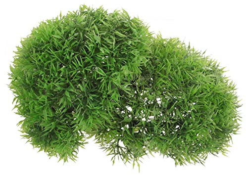 HYTROVE 2pcs Faux Grass Pendant Decorations Realistic Topiary for for Weddings Parties and Business Displays Hanging Accents