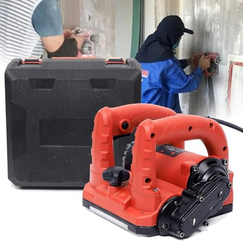 Electric Wall Planing Machine, Electric Wall Scraper,Electrics Planer Sander Concrete Miller 1600W Shovel Machine Putty Wall Scraper Concrete Planner(Color:A)