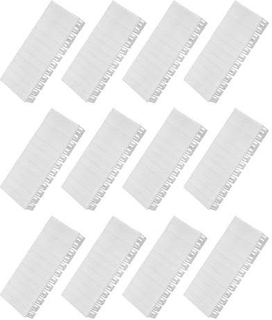 ACOLY 12 tiras de cubierta para caja de fusibles, deflector de caja de distribución, ranuras de módulo, cubierta ciega separable y combinable para cajas de alimentación.