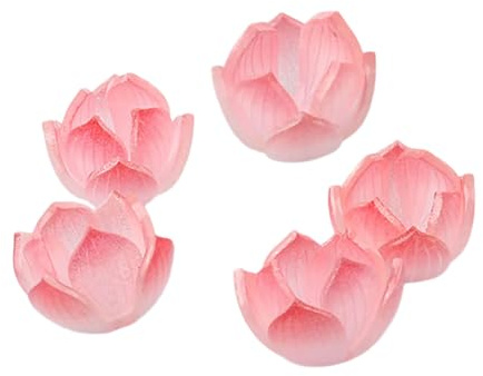 YROHGKPN 5-teiliges Schmuck Bastelmaterial, Seerosen Blumen/Blatt Set, Kunstharz Bastelbedarf für Kunststudenten und Bastelbegeisterte Kunstbedarf
