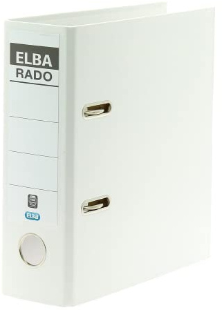 Elba Ordner A5, Kunststoff, rado plast, hoch 7,5 cm breit, weiß