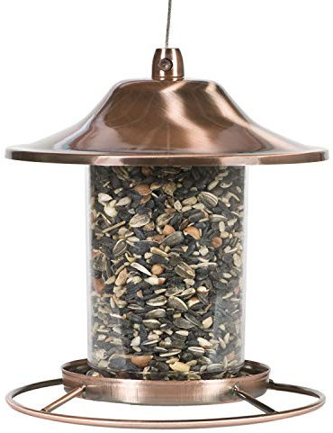 Perky-Pet 517282 Copper Panorama Bird Feeder 312C, 1 Tier
