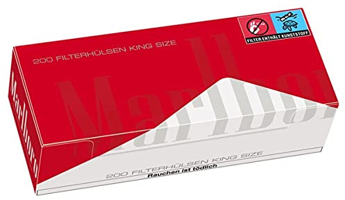 Philip Morris International Zigarettenhülsen Marlboro Red King Size 1.000 Stück, Kompakt
