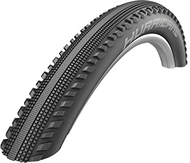 Schwalbe Fahrradreifen Hurricane – Allrounder Reifen 27,5x2,00 Zoll, 50-584 – All Terrain Reifen für MTB, Trekking Rad & e Bike - Wired Typ – ADDIX Performance – RaceGuard