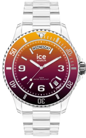 Ice-Watch - ICE clear sunset - Montre multicolore avec bracelet en plastique transparent
