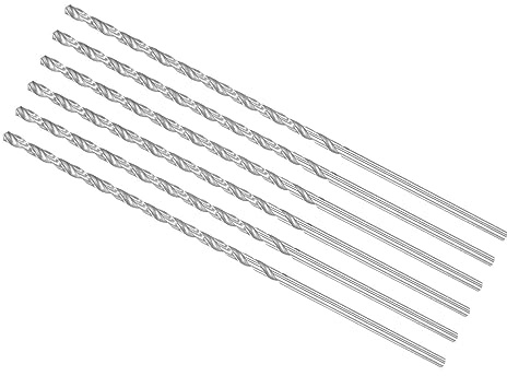 CoCud Extra Langer Spiralbohrer Bohrer Ø3.5mm 160mm Gesamt Länge 6Stk | Hoch Geschwindigkeit Stahl Drehbohrer - (Anwendung: für Kupfer Metall Holz Aluminium)