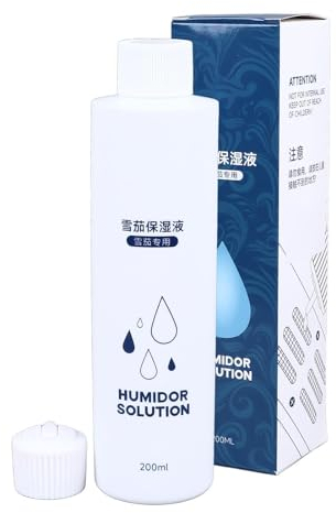 Zigarren-Humidor-Lösung, 200 Ml, Sichere und Sanfte Humidor-Glykol-Lösung, Behält den Geschmack, Einfach zu Verwendende Zigarren-Humidor-Flüssigkeit, Schützende Barriere, Wirkt