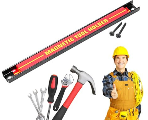 Werkzeug-Magnetleiste – große Kapazität Werkzeugaufbewahrung – Rostfreier Werkzeughalter für Autoreparaturwerkzeuge, platzsparender Werkzeug-Organizer für Werkstatt, Garage
