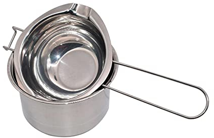 2pcs Stainless Steel Melting Pot Double Boiler DIY Candle Soap Making