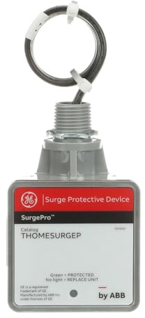 THOMESURGEP by ABB • SurgePro™ Surge Protective Device • Externally Mounted Wired Residential SPD for Retail and Home • Type 1 SPD • Safe, Reliable, and Functional