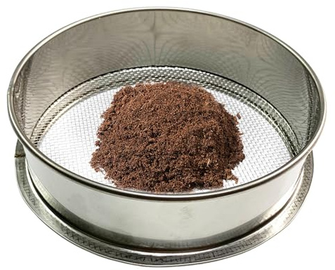 Gartensieb Rund, Gartensieb Bodensieb Sandsieb Metall Garten Stein Sand Boden Erde Sämling Mesh Sieb Garten Sieb Boden Sieb Gartenarbeit Gartengeräte Garten Pflanzen Sämling Sandsteinfilter Werkzeug