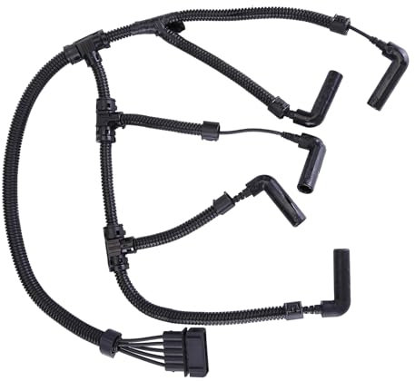 Aublinto Juego de reparación de cables para bujías incandescentes compatibles con repuesto para T-ransporter T5 2003-2010 2.0/2.5 TDI 070971277B conector bujía incandescente árbol de cables