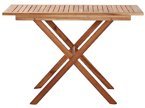 HETFTJN Loungetisch Outdoor Stehtisch Outdoor Bistrotisch Outdoor Angeltisch - Gartentisch 110 x 67 x 74 cm Massivholz Akazie für Speisesaal Terrasse Innenhof Aufenthaltsraum