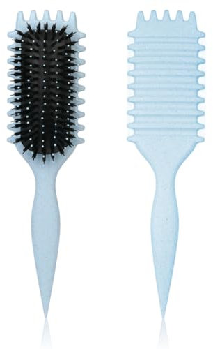 EIHI Curl Defining Brush,Brosse Cheveux Bouclés,Curl Brush,Pour Démêler,Mettre En Forme,Définir Les Boucles Pour Les Femmes Et Les Hommes(Bleu)