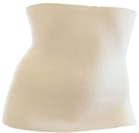 Olanmarp Angora Nierenwärmer – Leibwärmer wärmend –50% Angora & 30% Schurwolle - Atmungsaktiv & Hautfreundlich – Perfekt für Sport, Arbeit & Alltag (Weiss, Größe L Taillenumfang 90-99 cm)