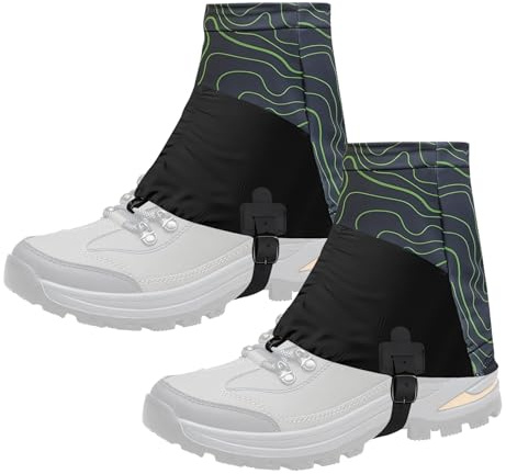 GOMETY Trailrunning-Schuhgamaschen zum Laufen, Trail Gaiters Low Gamasche Sanddichte Bein & Spritzwassergeschützte Outdoor Knöchelgamaschen für Damen und Herren Wandern Klettern Rucksackreisen