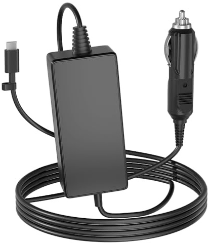 SLRIOYS Car Ladegerät USB C 100W 12V Kompatibel mit Lenovo/HP/Dell/Acer/Asus/MacBook/Samsung/MSI/LG Surface Pro 11 10 9 8 7+ Google Chromebook Laptop, iPad, ROG Ally, Legion Go Other Type-C Devices