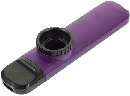 OFFSCH Leichtes Kunststoff Kazoo Satz mit Lila Abs Material und Umhängeband Kleines Kazoo für Kinder mit Zubehör für Besondere Festivals und Musikinstrumente Wie Gitarre oder Violine