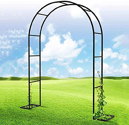 Gothic Metal Garden Arch for Outdoor Weddings - Elegant Pergola Trellis for Backyard, Patio & Events - Perfect for Climbing Plants & Flower Decorations