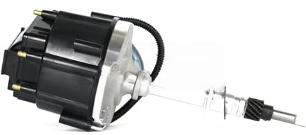 Complete Distributor Ignition HEI Fit For Jeep AMC V6 Engines 232 258 CJ 6 Cylinders Black Cap Electronic Distributor