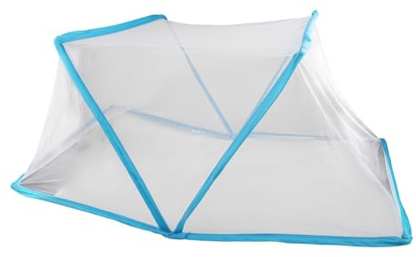 Lagomloot Pflanzenabdeckung für den Außenbereich, PVC, Vogelschutznetz mit blauem Rand, für Garten, Gemüse, Obst, faltbar, Gewächshaus, Reihenabdeckung, 125 x 65 cm