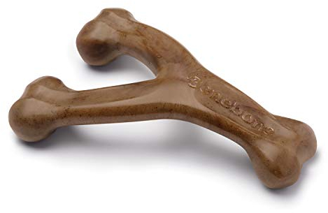 Benebone Wishbone für Hunde mit Speckgeschmack, klein – Knochenspielzeug für kräftiges Kauen