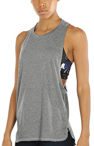 icyzone Sport Tank Top Damen Locker - Yoga Fitness Shirt atmungsaktive Sport Tops